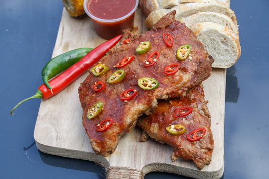 Sparerib Extreme Spicy [18+] incl. extra bakje marinade